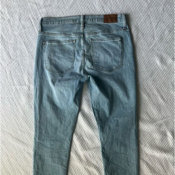 Madewell High Rise High Waist  Light Rinse Button Front  Skinny Jeans sz 31 - Picture 10 of 13